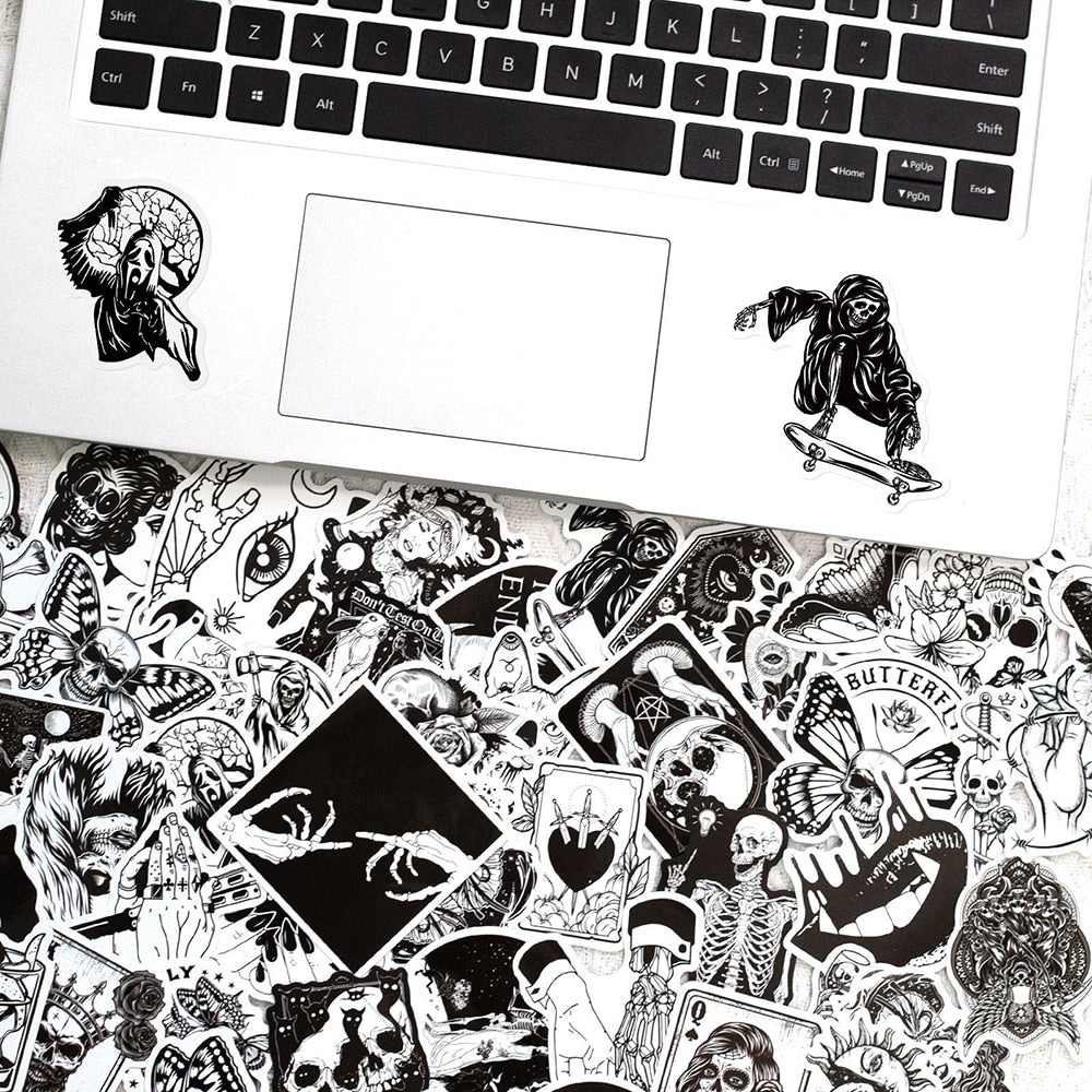 Black x White Gothic Sticker Pack!