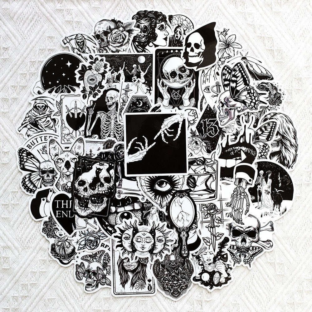 Black x White Gothic Sticker Pack!