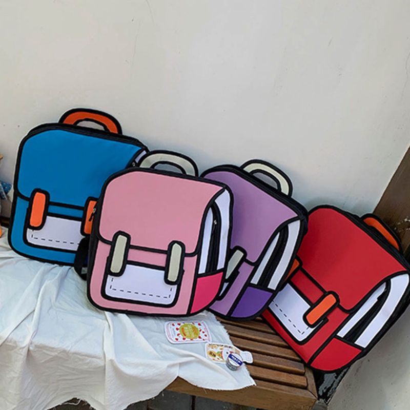 2D Cartoon Backpack