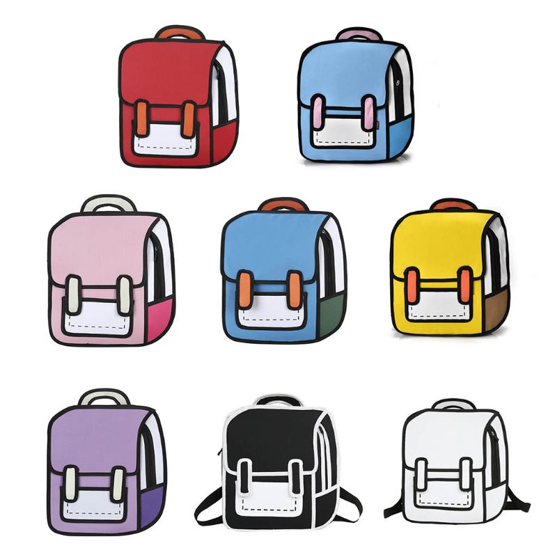 2D Cartoon Backpack