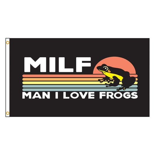 Man I Love Frogs MILF Flag!