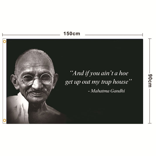 Mahatma Gandhi Quotes Flag