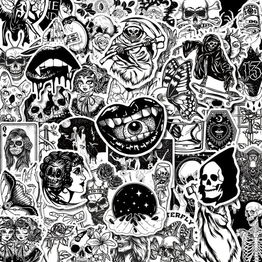 Black x White Gothic Sticker Pack!