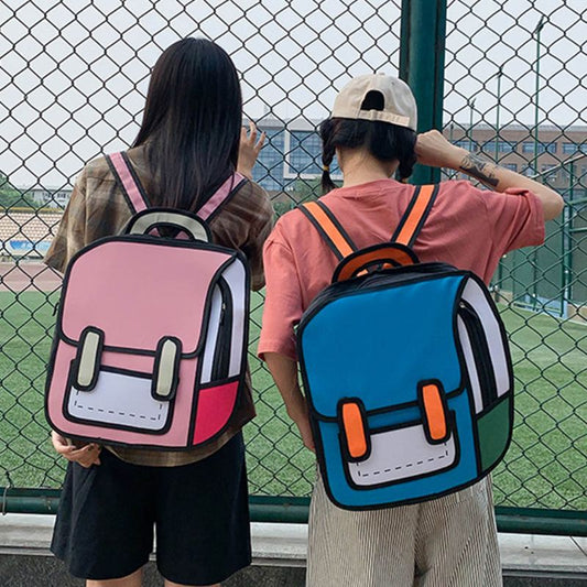2D Cartoon Backpack