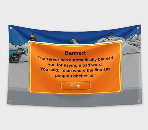 Club Penguin Banned Flag